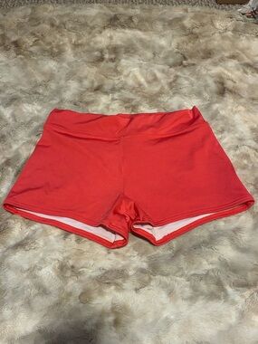 Venus swim shorts - color: coral. Size 8